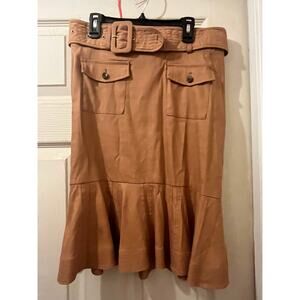 Calvin Klein skirt brown size 2 with‎ pockets office wear or business casual.